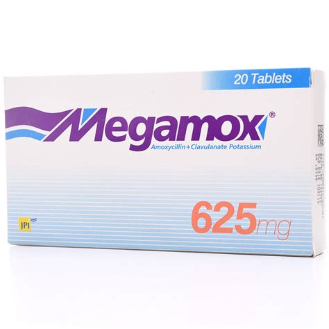Megamox 625 mg Tablet 20pcs .